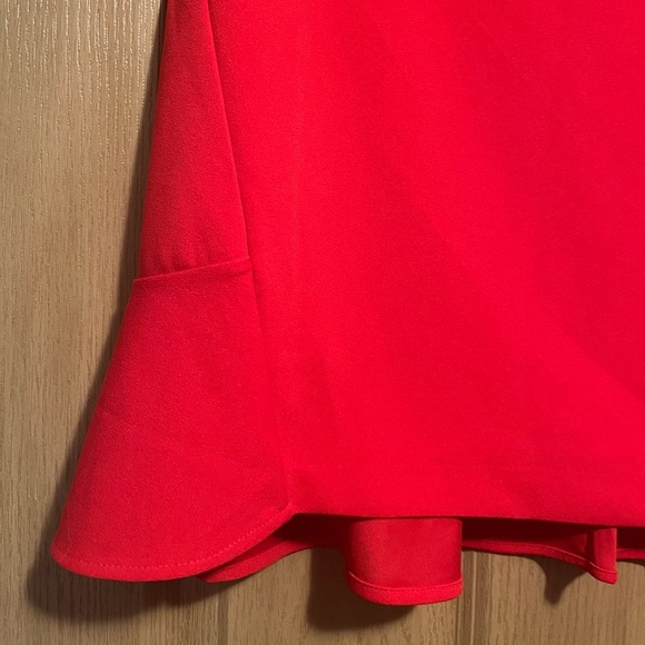 Banana Republic Red Short Sleeve Peplum Top - Picture 6 of 10